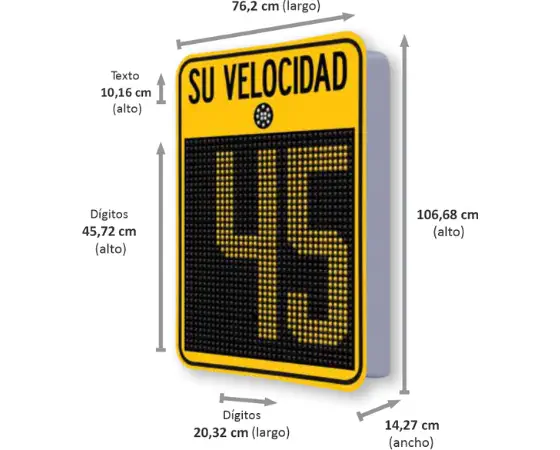 Radar de Velocidad producto radar de velocidad 3c
